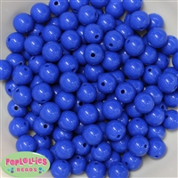 12mm Royal Blue Acrylic Bubblegum Beads Bulk