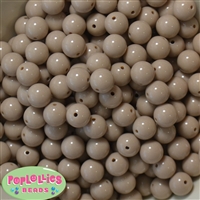 12mm Tan Acrylic Bubblegum Beads Bulk