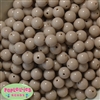 12mm Tan Solid Acrylic Bubblegum Beads