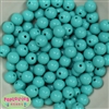 12mm Turquoise Acrylic Bubblegum Beads Bulk