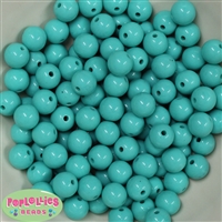 12mm Turquoise Acrylic Bubblegum Beads Bulk