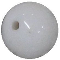 12mm White Acrylic Bubblegum Beads