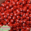 12mm Red Star Bubblegum Beads