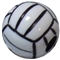 12mm Volleyball Bubblegum Beads
