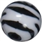 12mm Zebra Print  Resin Bubblegum Bead