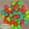 14mm Mixed Neon Color Acrylic Beads 50pc