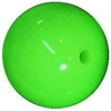 14mm Neon Lime Green Solid Acrylic Beads