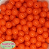14mm Neon Orange Acrylic Bubblegum beads
