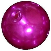 14mm Bright Pink Faux Pearl Bubblegum Bead