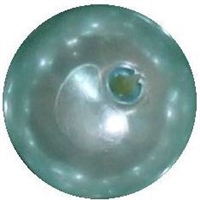 14mm Light Blue Faux Pearl Bubblegum Beads