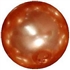 14mm Orange Faux Pearl Bubblegum Beads