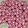 14mm Pink Faux Pearl Bubblegum Beads