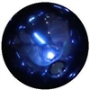 14mm Royal Blue Faux Pearl Bubblegum Bead