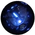 14mm Royal Blue Faux Pearl Bubblegum Bead
