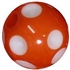 14mm Orange Polka Dot Acrylic Bubblegum Bead