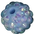 14mm Baby Blue Rhinestone Bubblegum Beads