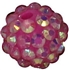 14mm Hot Pink Rhinestone Bubblegum Beads