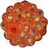14mm Orange Rhinestone Bubblegum Bead