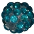 14mm Turquoise Rhinestone Bubblegum Beads