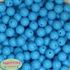 14mm Sky Blue Acrylic Bubblegum Beads