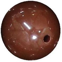 14mm Brown Acrylic Bubblegum Bead