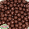 14mm Brown Acrylic Bubblegum Beads