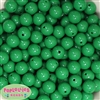 14mm Green Solid Bubblegum Beads