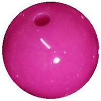 14mm Hot Pink  Acrylic Bubblegum Bead
