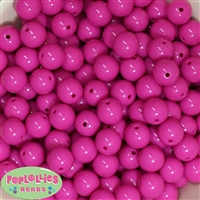 14mm Hot Pink  Acrylic Bubblegum Beads