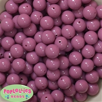 14mm Mauve Acrylic Bubblegum Beads