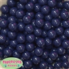 14mm Navy Blue Acrylic Bubblegum Beads