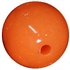 14mm Orange Acrylic Bubblegum Beads