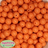14mm Orange Acrylic Bubblegum Beads