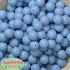 14mm Periwinkle Blue Acrylic Bubblegum Beads