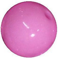 14mm Pink Acrylic Bubblegum Beads