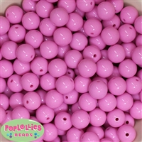 14mm Pink Acrylic Bubblegum Beads