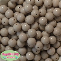 14mm Tan Acrylic Bubblegum Beads