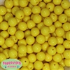 14mm Yellow Acrylic Bubblegum beads