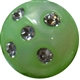 16mm Lime Bling Pearl Bead