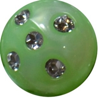 16mm Lime Bling Pearl Bead