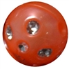 16mm Orange Bling Pearl Bead