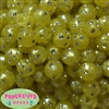 16mm Yellow Bling Pearl Beads 20pc