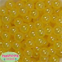 16mm Yellow Bubble Acrylic Bubblegum Beads