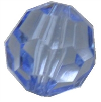16mm Baby Blue Facet Acrylic Bubblegum Beads