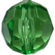 16mm Green Facet Acrylic Bubblegum Beads