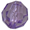 16mm Lavender Facet Acrylic Bubblegum Beads
