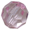 16mm Pink Facet Acrylic Bubblegum Beads