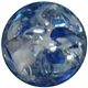 16mm Royal Blue Clear Marble Style Acrylic Gumball Bead