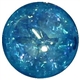 16mm Blue Crackle Acrylic Bubblegum Bead
