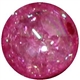 16mm Hot Pink Crackle Acrylic Bubblegum Beads